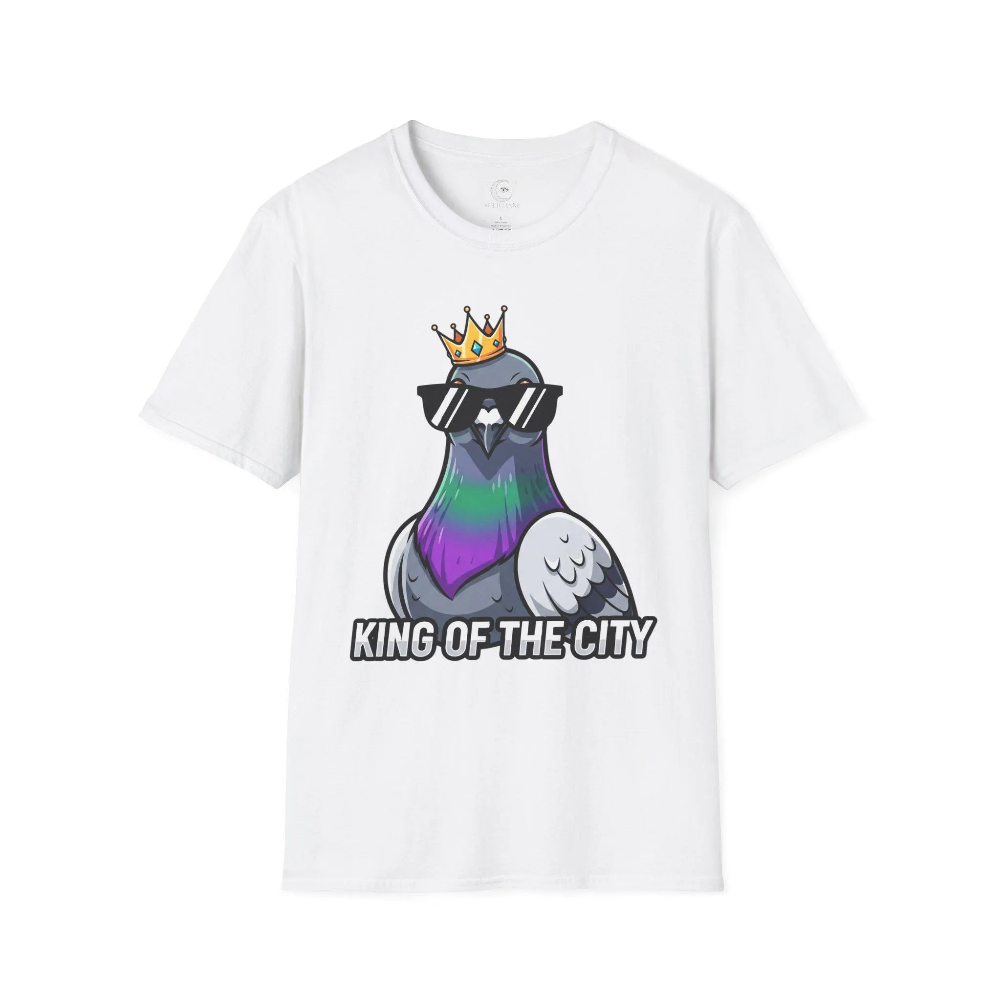 King of the City Pigeon T-Shirt, Cool Graphic Tee for Urban Style, Casual Wear, Gift for Bird Lovers, Streetwear Fashion, Fun Gift Idea