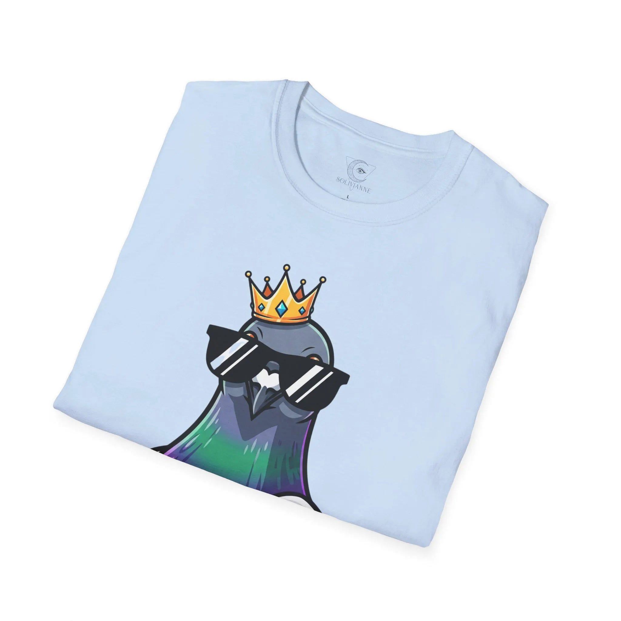 King of the City Pigeon T-Shirt, Cool Graphic Tee for Urban Style, Casual Wear, Gift for Bird Lovers, Streetwear Fashion, Fun Gift Idea