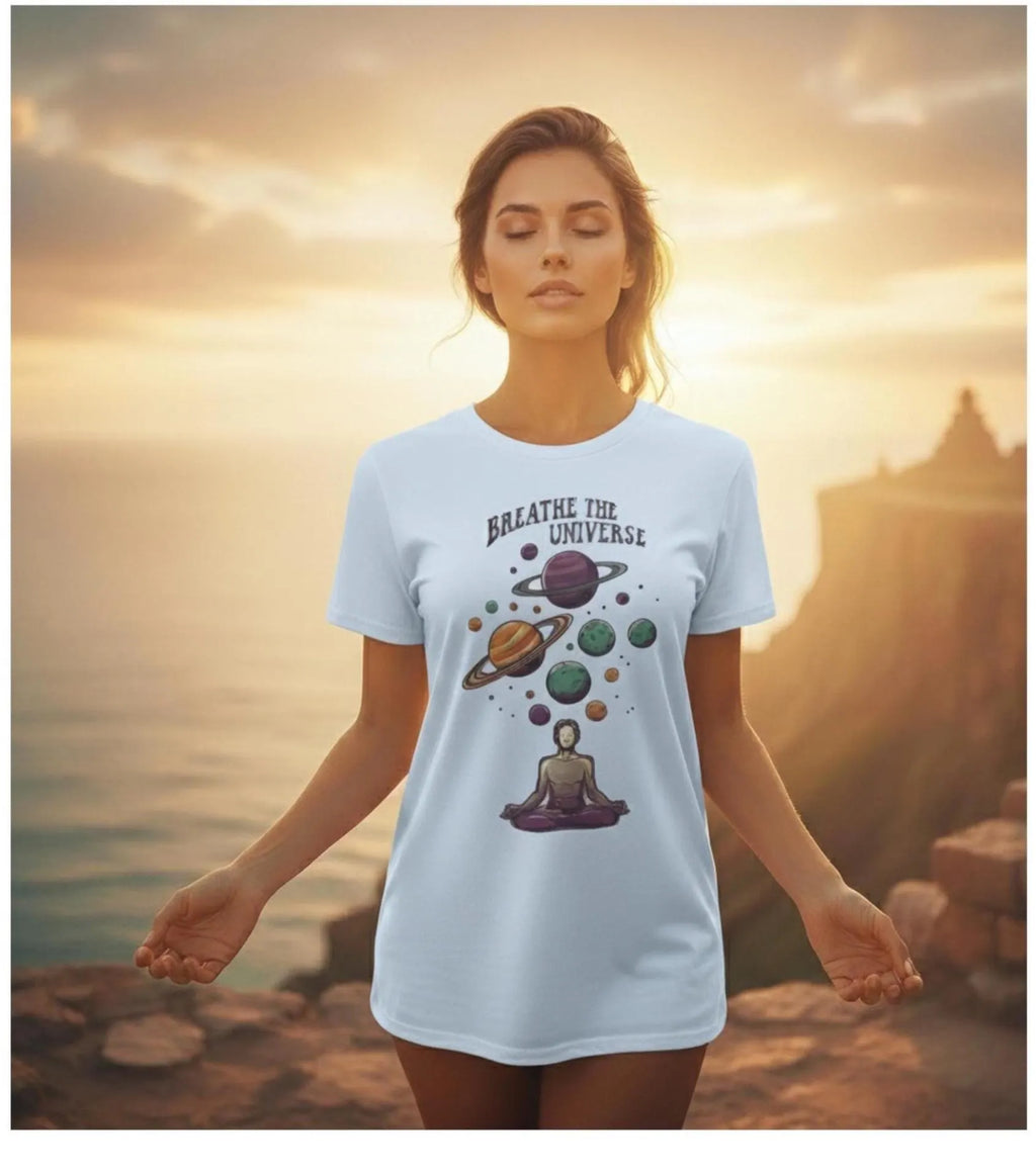 T-Shirt- Unisex Spiritual Graphic Tee, Heavy Cotton, Mindfulness, Yoga and Meditation Shirt for Men and Women