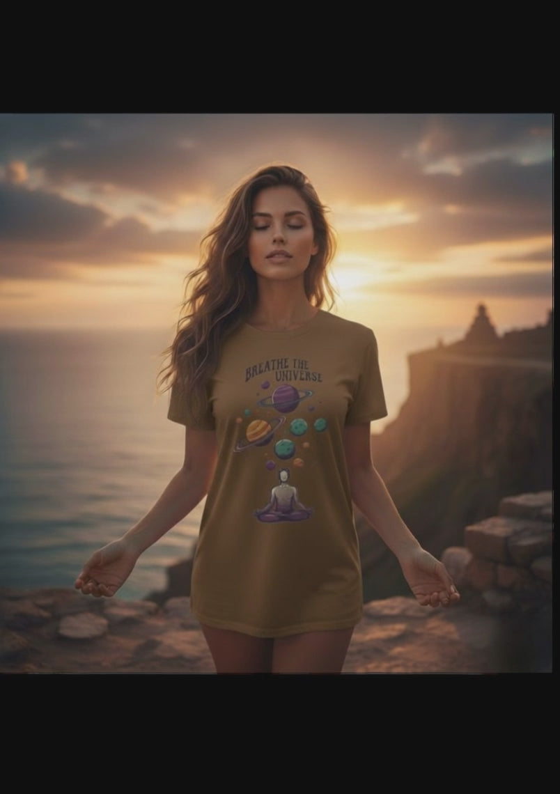 T-Shirt- Unisex Spiritual Graphic Tee, Heavy Cotton, Mindfulness, Yoga and Meditation Shirt for Men and Women